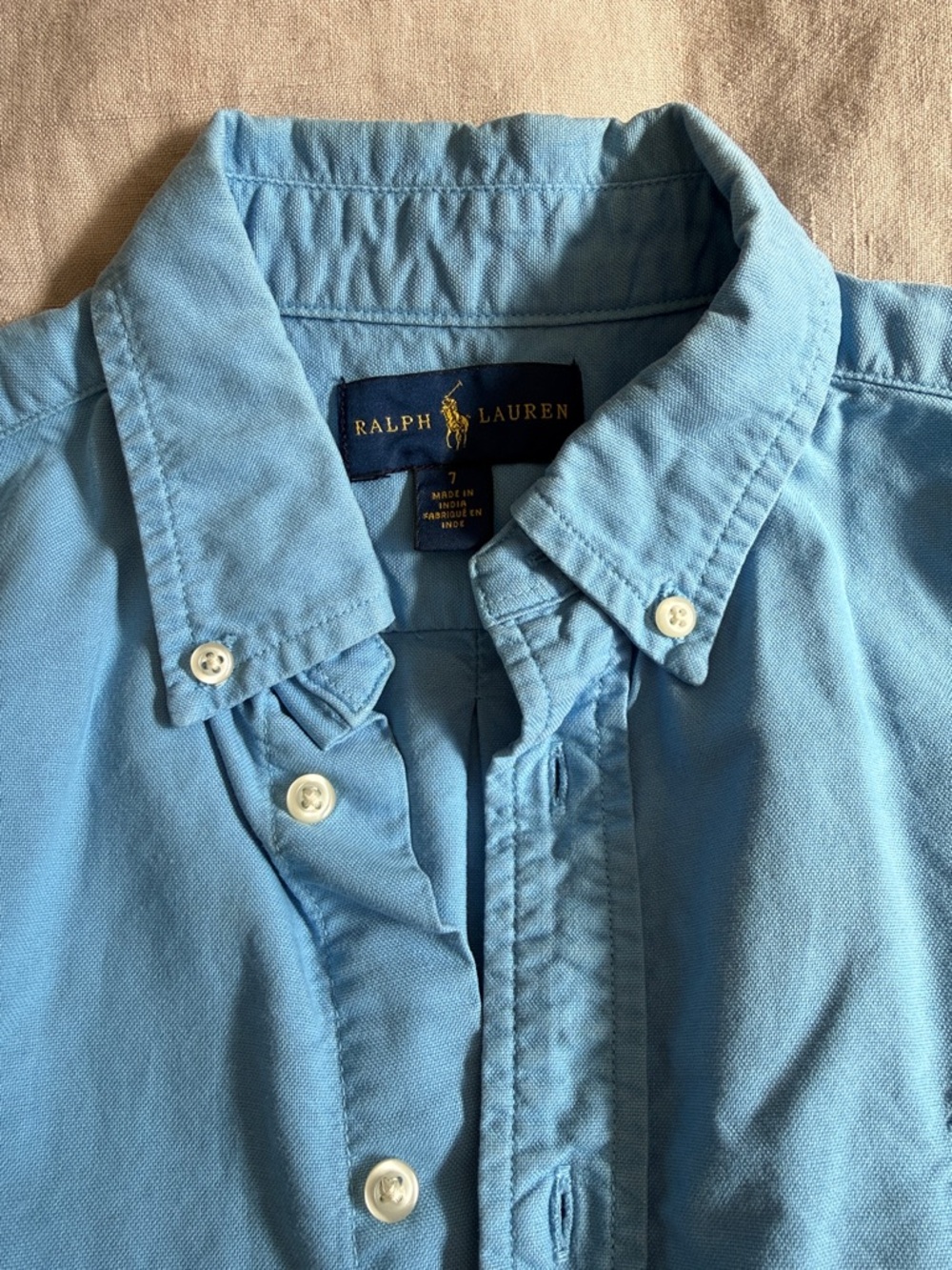 1 LACOSTE Polo 👕 Sz 8 & 1 Blue RALPH LAUREN shirt Sz 7 perfect condition for BOY - Picture 8 of 8